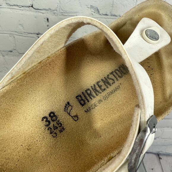 Birkenstock Sandals Women Size 7.5-8 US 38 EU Gizeh Birko Flor T Strap Slide - Picture 10 of 12